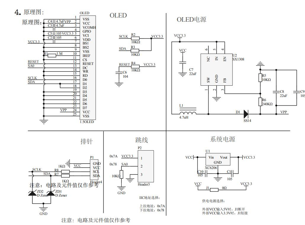 Mô Đun Màn Hình 1.5 Inch 128x128 Oled Chuyên Dụng Cho Raspberry Pi Stm32 For Arduino