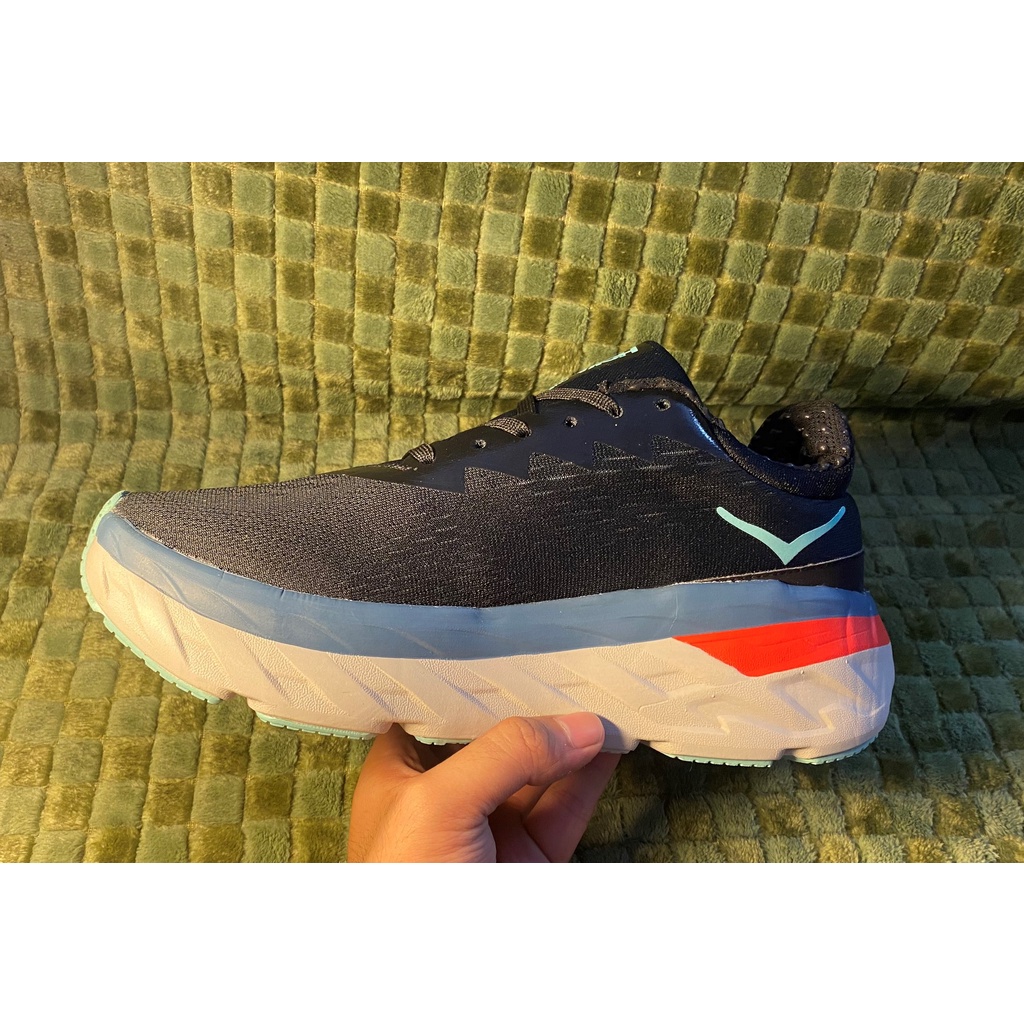 Giày CHẠY HoKa , Giày Thể Thao Đủ Size Cho Cả Nam Và Nữ MÀU ĐEN ĐẾ CAM