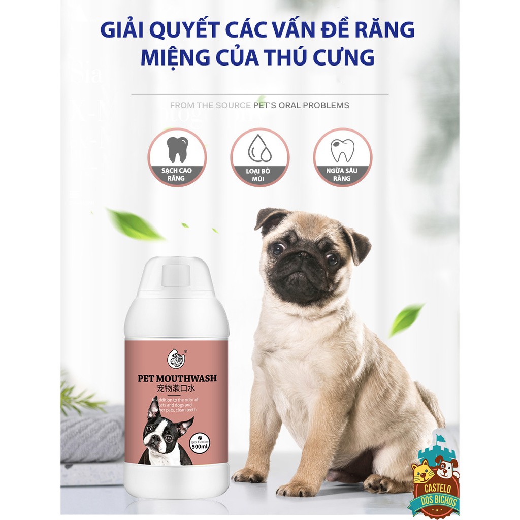 NƯỚC XÚC MIỆNG CHO THÚ CƯNG CAO CẤP HAIRBALL STARREN 500ML