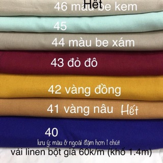 vải linen.