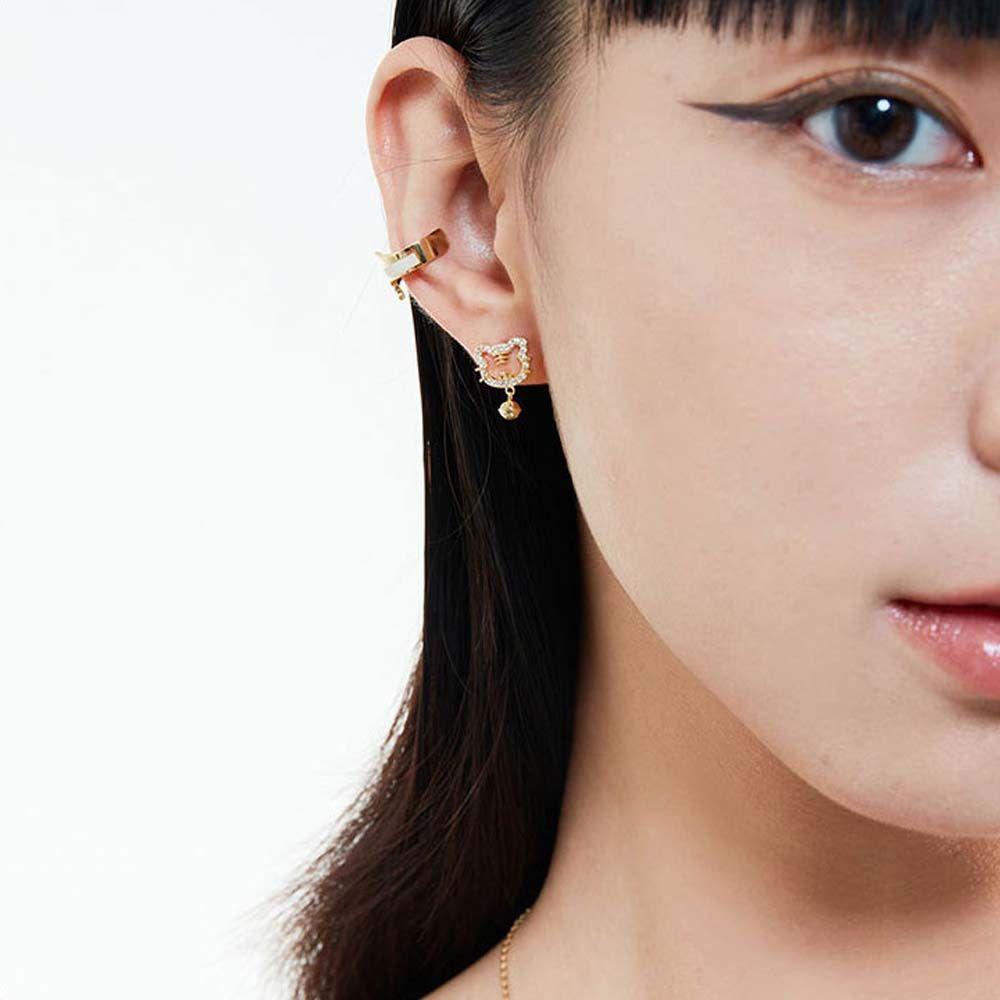 Bông Tai Hình Trái Tim Hoạt Hình Thời Trang Cho Nữ|Bông Tai Hợp Kim Hình Chuông Phong Cách Trung Hoa