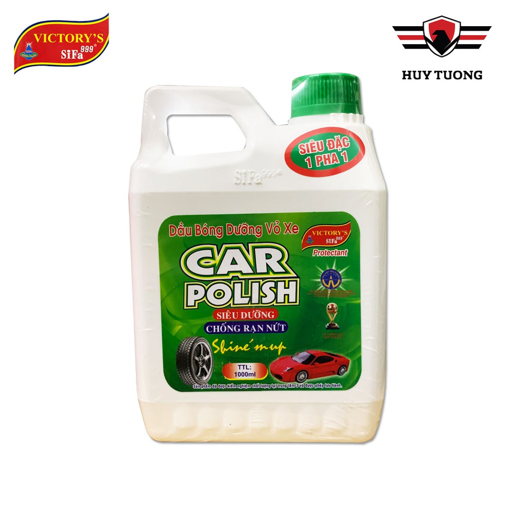 DẦU BÓNG DƯỠNG VỎ XE  FREESHIP  Dầu bóng dưỡng vỏ xe Victory's Sifa999 CAR POLISH chống rạn nứt 900ml - Huy Tưởng