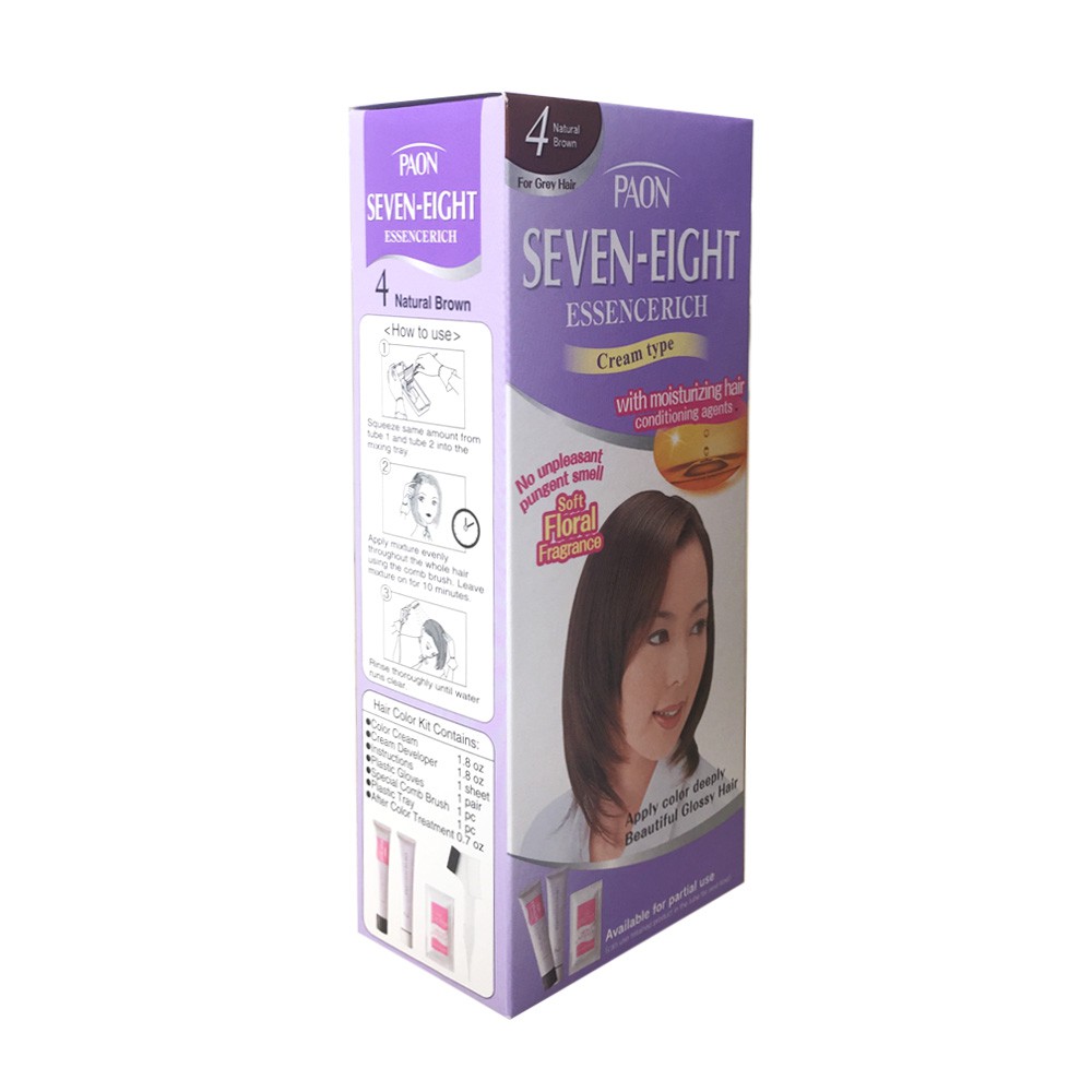 Nhuộm phủ bạc dưỡng chất Seven Eight ESSENCERICH Hair Color 4 (50g + 50g) Nhật Bản | BigBuy360 - bigbuy360.vn
