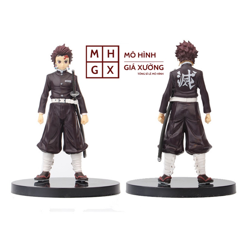 Mô hình Kimetsu No Yaiba figure Demon Slayer Kamado Tanjirou Áo Đen cao 15 cm - figure thanh gươm diệt quỷ