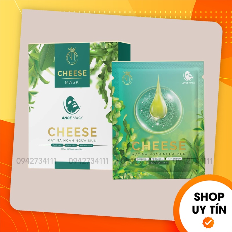 [Chính Hãng] Mặt Nạ Trắng Da Ngừa Mụn Cheese Cty Mỹ Phẩm Ngọc Tú - 8936206760092
