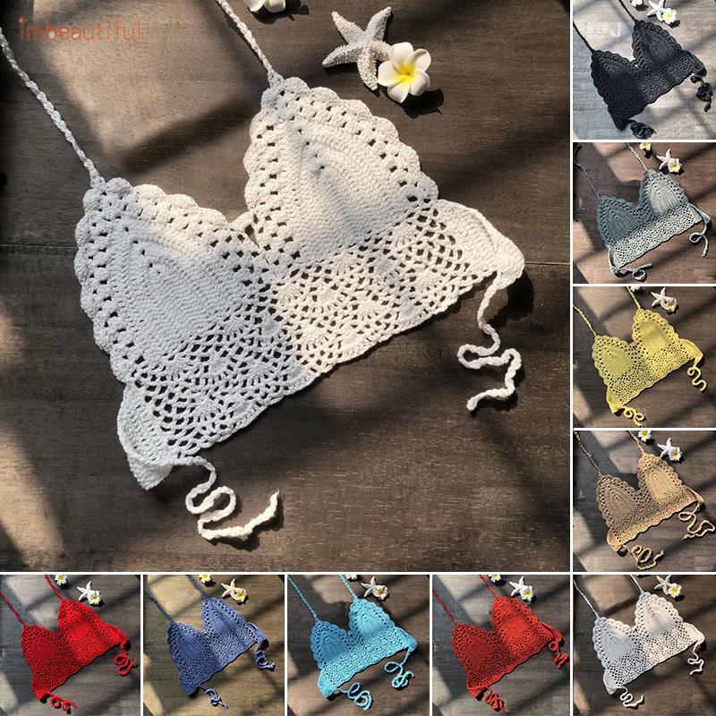 Áo bra len đan móc nhiều màu quyến rũ cho nữ | BigBuy360 - bigbuy360.vn