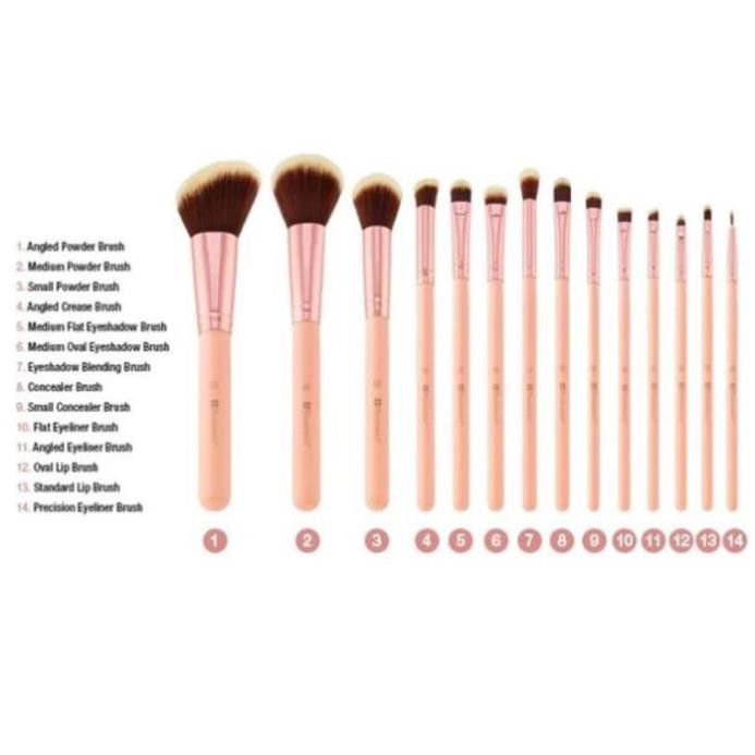 Hàng USA- Bộ cọ 14 cây BH cosmetics BH Chic - 14 Piece Brush Set with Cosmetic Case New