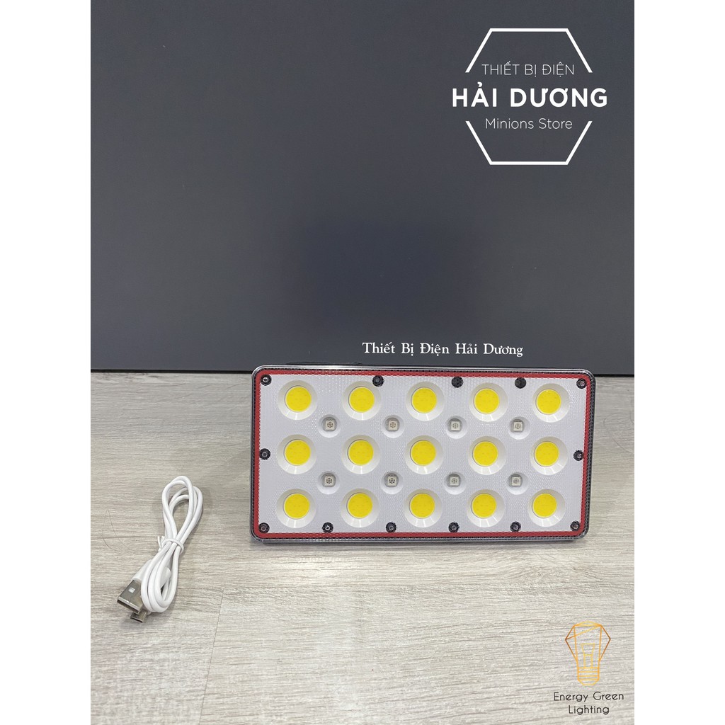 Pha Led Gz010 Siêu Sáng Pin Sạc Tích Điện Nhỏ Gọn Khi Dã Ngoại - 5 Chế Độ Sáng - Dung Lượng Pin Lớn - Có Video
