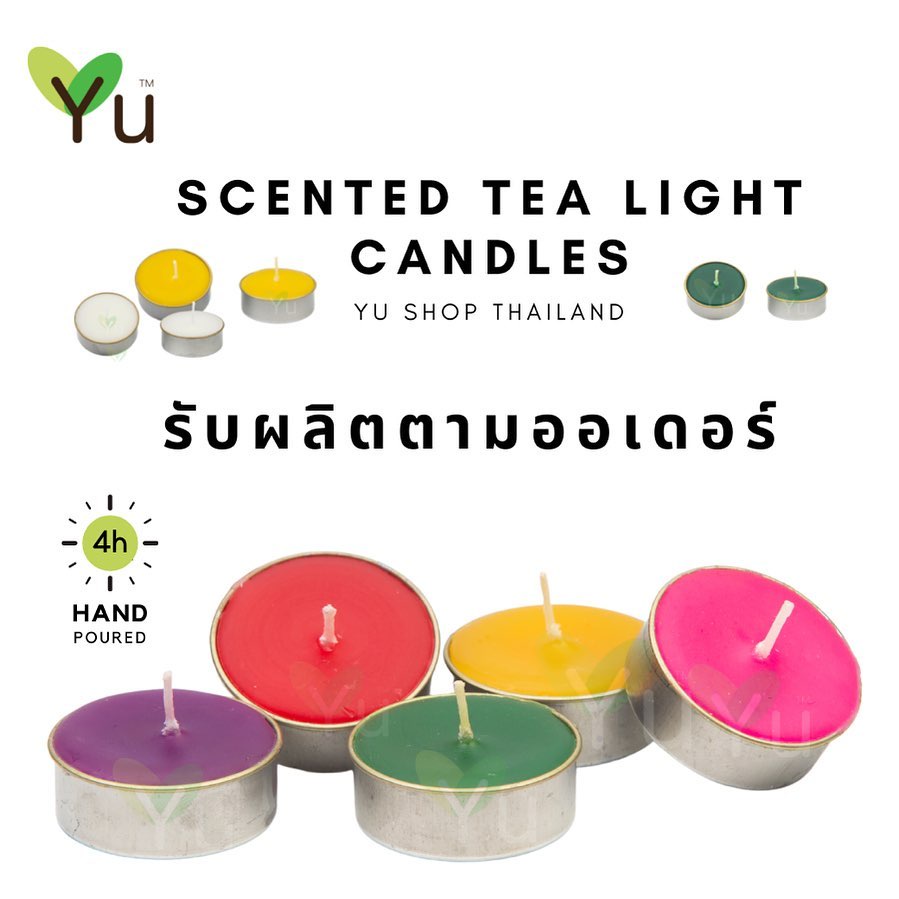 Nội Địa Thái | Nến Đốt Tinh Dầu Thơm Phòng Hãng Yu Thái Lan | Nến Thiên Nhiên Thư Giãn, Thơm Tự Nhiên