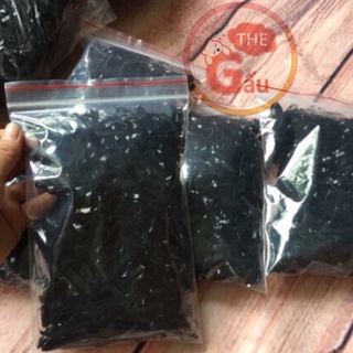 Gói chun buộc tóc màu đen bản to siêu dai