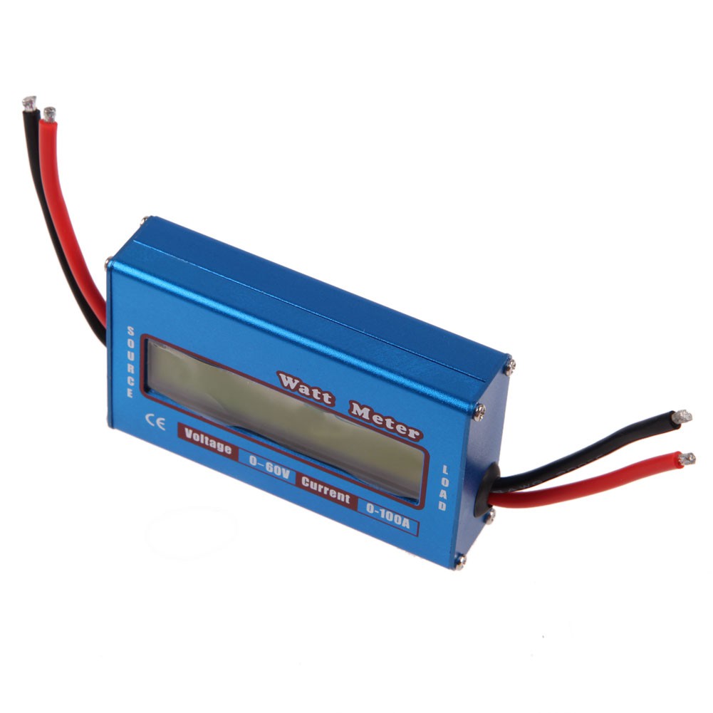 Hot sale Alloet New Simple DC Power Analyser Watt Volt Amp Meter 12V 24V Solar Wind Analyzer