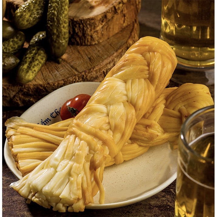 Combo 6 phô mai dây xông khói nhập khẩu Nga 6x200g - Phô mai hun khói Nga