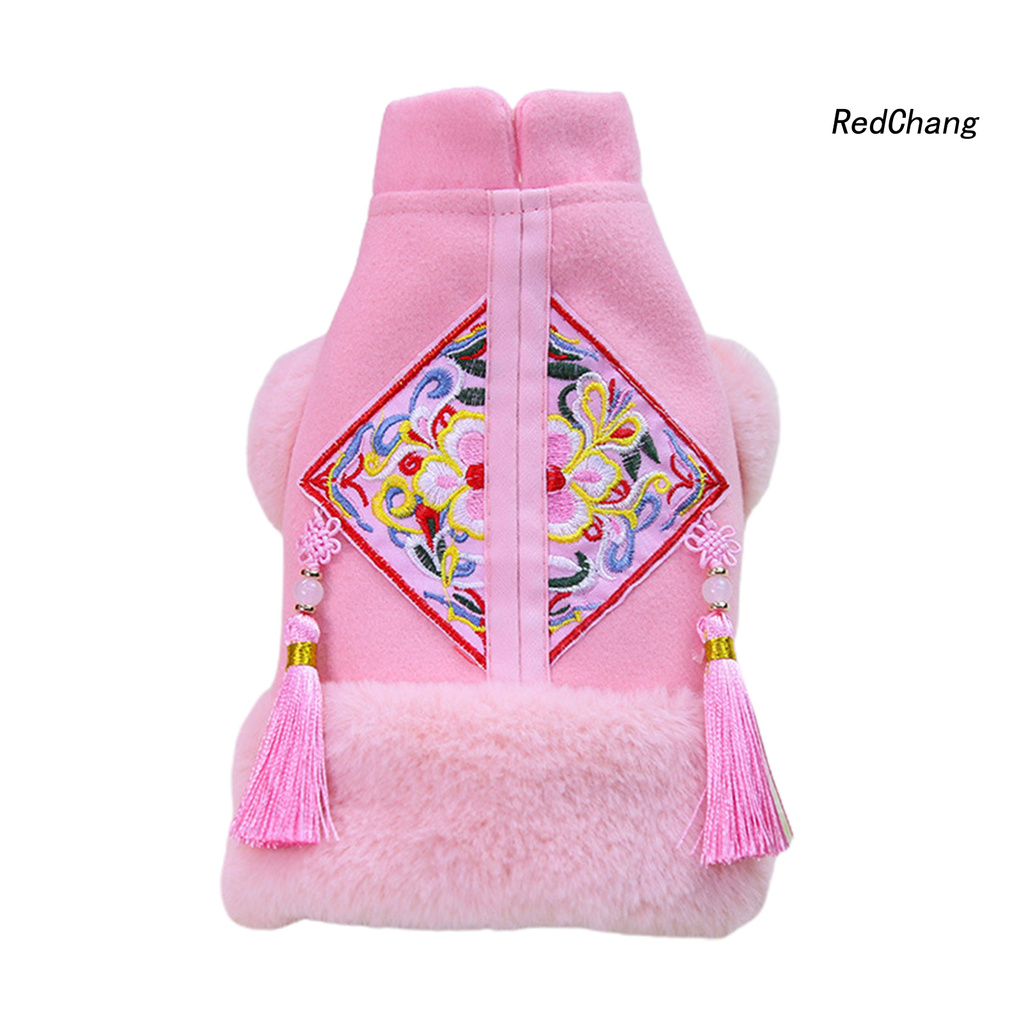 Set đồ phòng cách tết phối tua rua dễ thương cho thú cưng