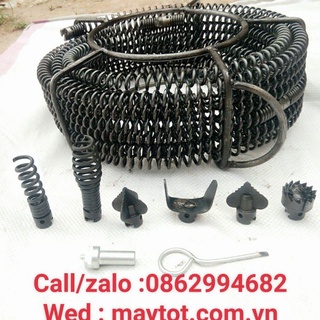 Dây thông cống lò xo dùng cho máy khoan dài 21 Mét