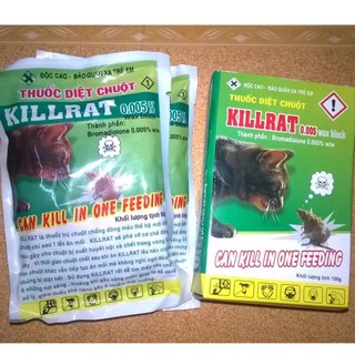 Hộp 2 Gói - Thuốc Diệt Chuột Killrat - Hiệu Quả Cao - An Toàn Sử Dụng