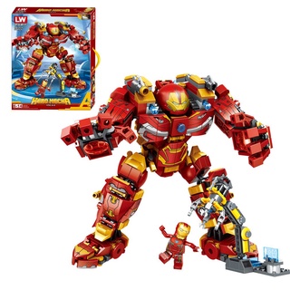 Lego xếp hình lắp ráp người sắt ironman hulkbuster lw 2018 hero mecha mk44 568pcs