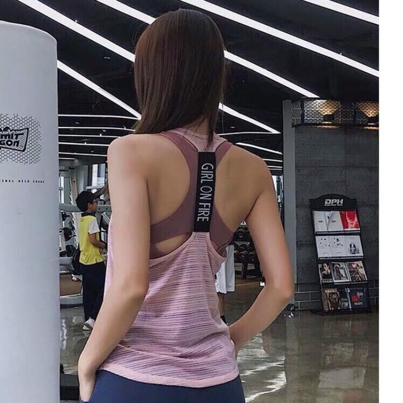 Sport Áo Tanktop Nữ GIRL ON FIRE Tập