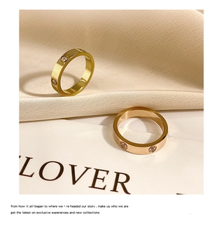 Korean Style Titanium Steel Ring Exquisite Design