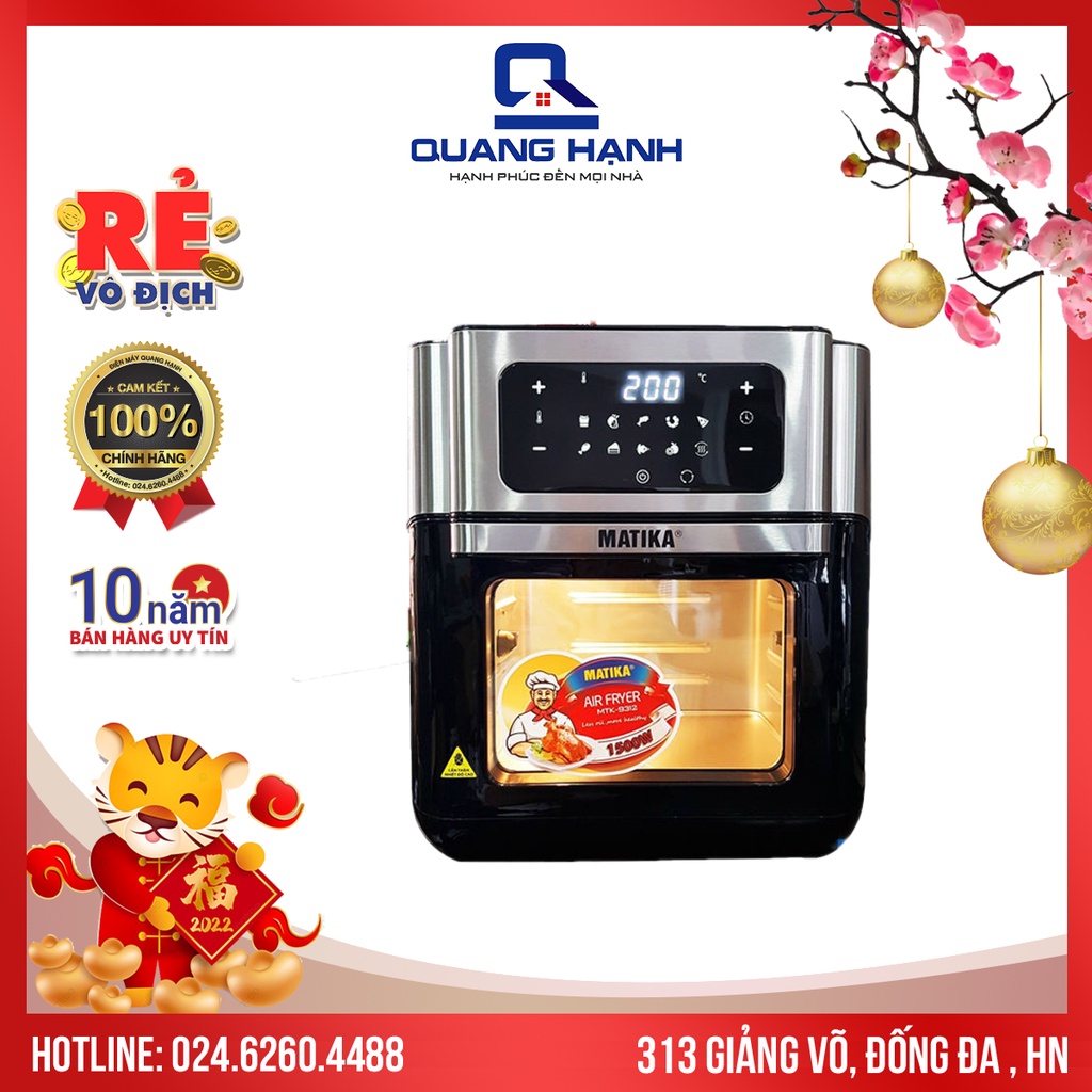 Nồi chiên không dầu Matika MTK-9312 1800W