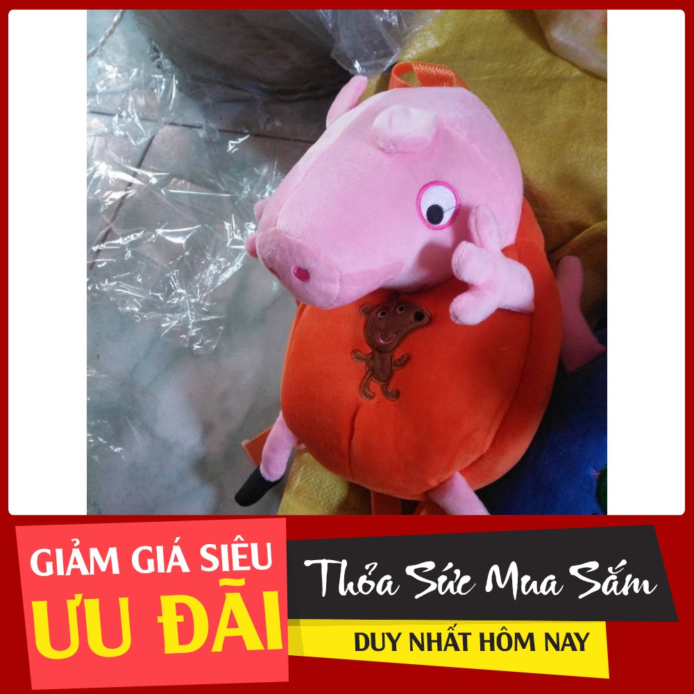 (Hàng Đẹp)  Balo Heo Peppa cho bé - 6962 (Rẻ Là Mua)