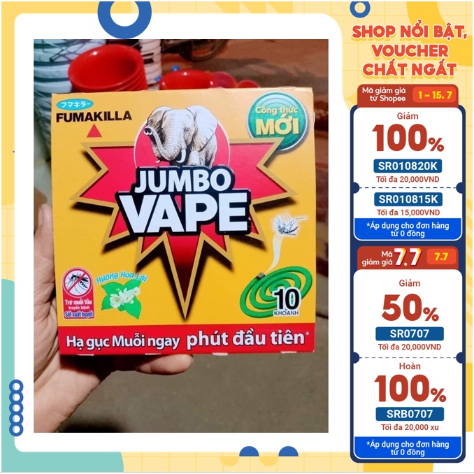 NHANG MUỖI JUMBO VAPE DIỆT MUỖI HOÀN TOÀN