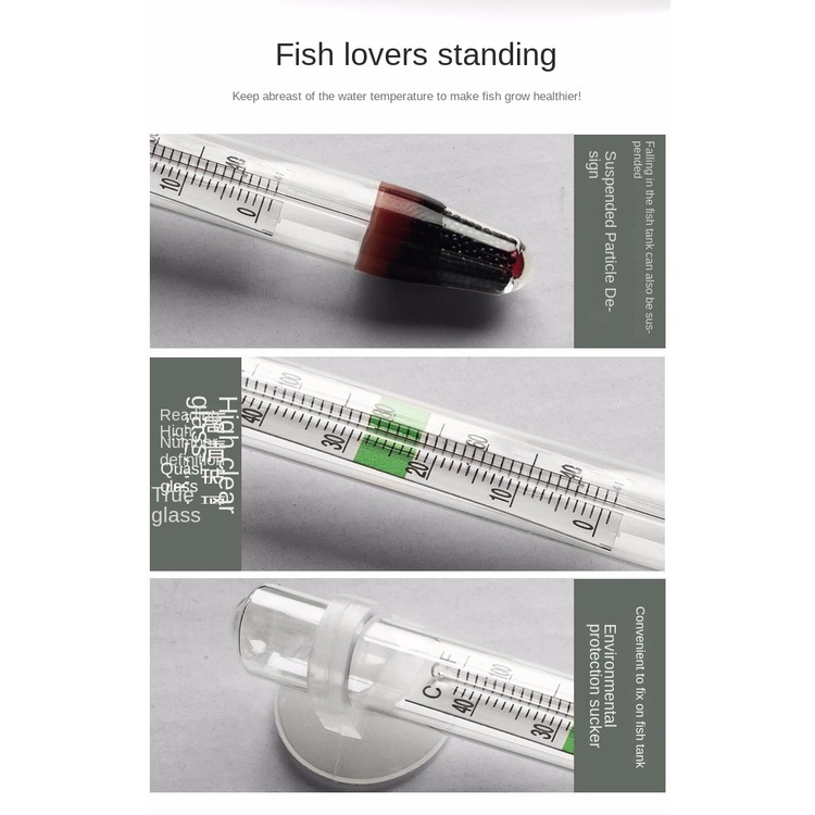 Nhiệt Kế Bể Cá nhiệt kế hồ cá Chống Thấm Nước Tiện Dụng