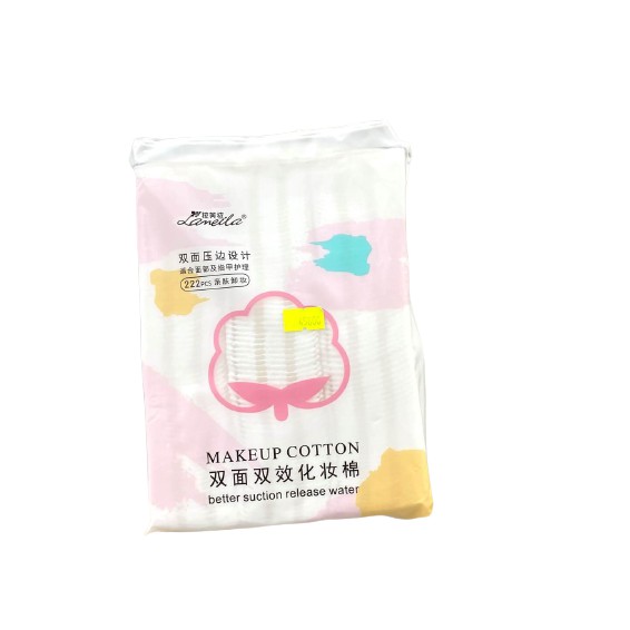 bông tẩy trang 222 miếng Lameila Makeup Cotton làm sạch lớp trang điểm hiệu quả phù hợp với mọi loại da hàng nội địa