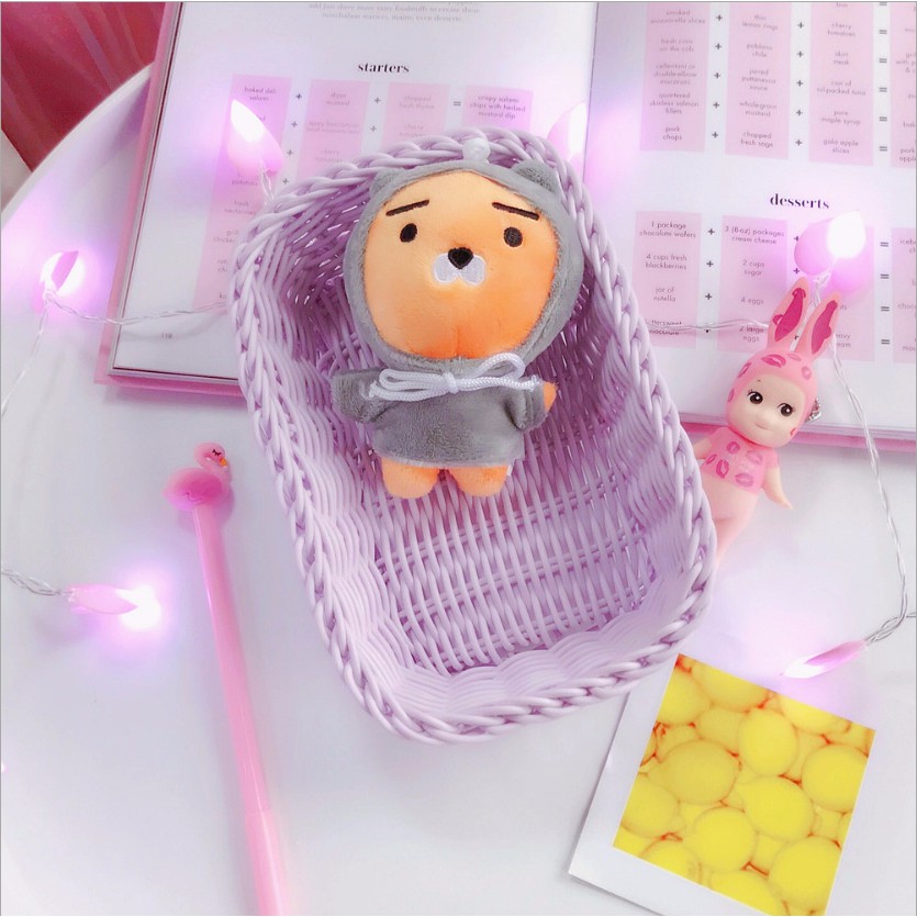 ✔️Giỏ đựng đồ đa năng - giỏ nhựa đựng đồ đa năng - rổ nhựa giả mây -Giỏ nhựa giả mây hình chữ nhật