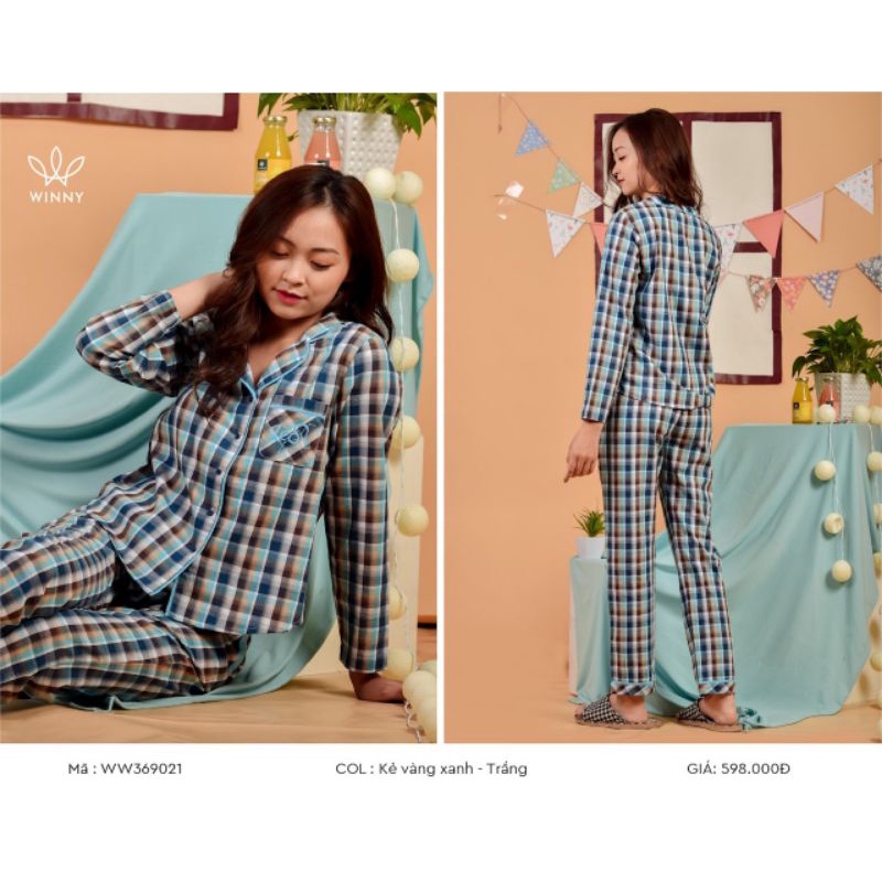 Bộ mặc nhà pijama Thu đông Winny Vải 369021 Giá598.000đ