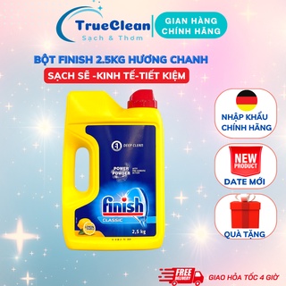 Bột rửa chén bát finish 2.5kg hương chanh dùng cho máy rửa chén bát tiết kiệm- rẻ vô địch