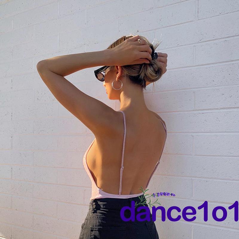 Áo Sát Nách Thời Trang Thiết Kế Cổ V Hở Lưng Quyến Rũ