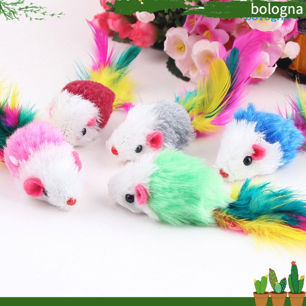 10 Chuột Giả Đồ Chơi Bằng Lông Cừu Mềm Mại Cho Mèo Cưng