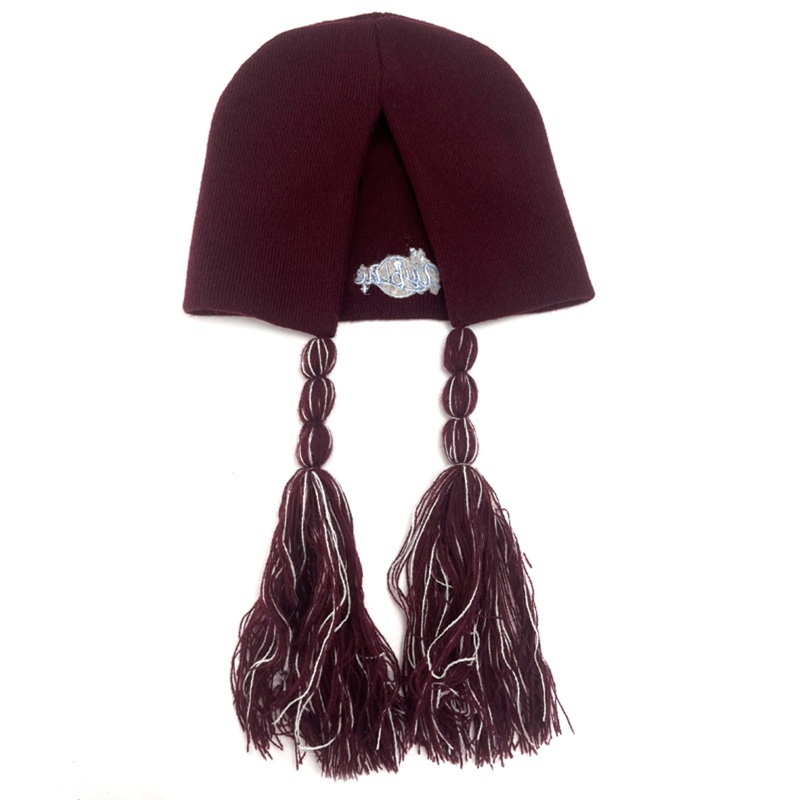 Mũ Dệt Kim Thiết Kế Bện Dây Bảo Vệ Tai Khi Lái Xe Vào Mùa Đông Cho Nữ