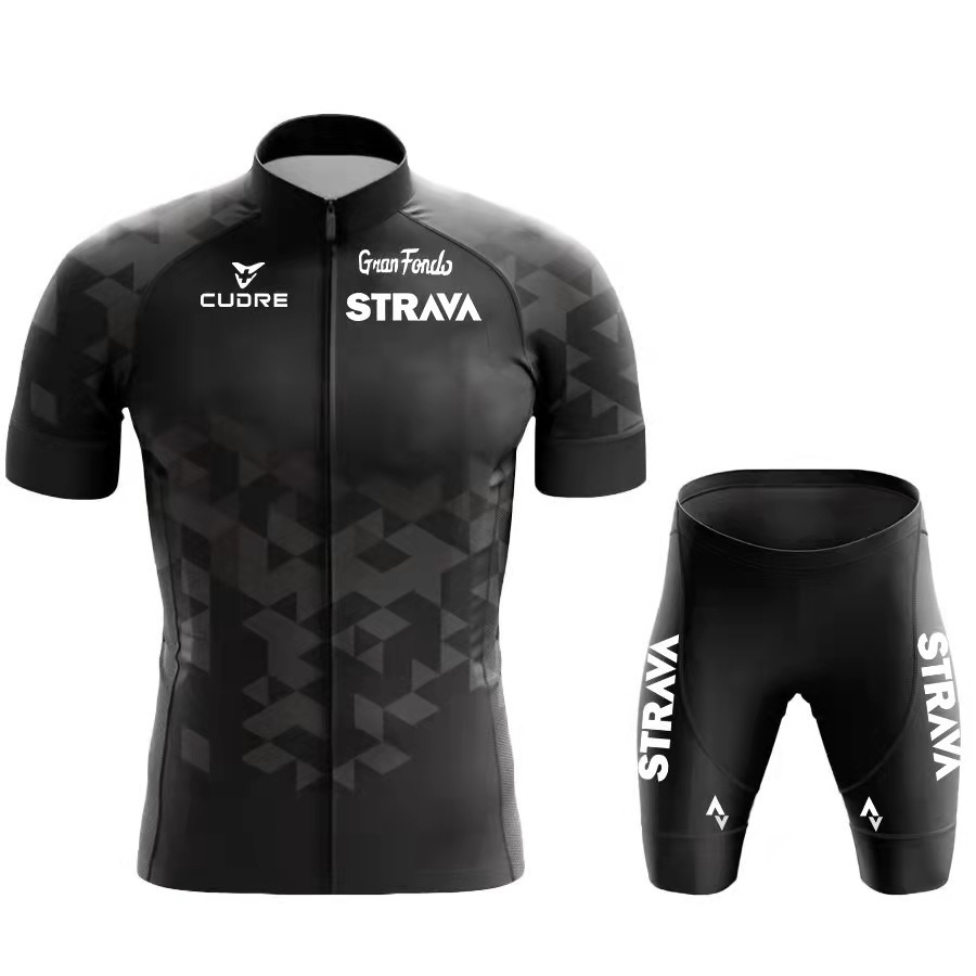 Bộ Quần Áo Xe Đạp Nam Nữ Ngắn Tay STRAVA PKXD-1171