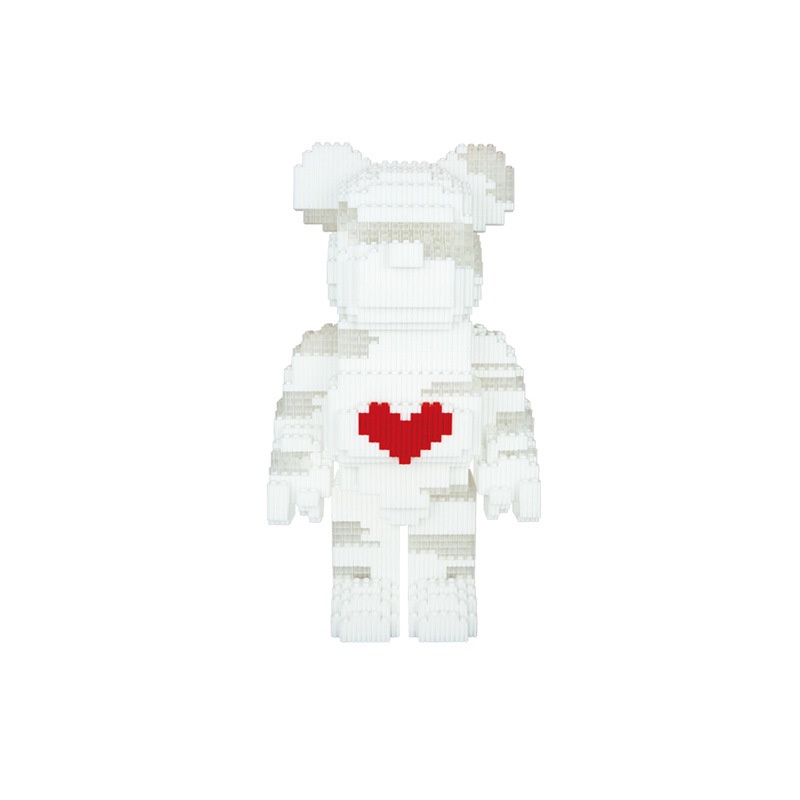 Đồ chơi lắp ráp gấu bearbrick cỡ lớn 36cm mô hình lắp ráp ANDAKIDS AD1085