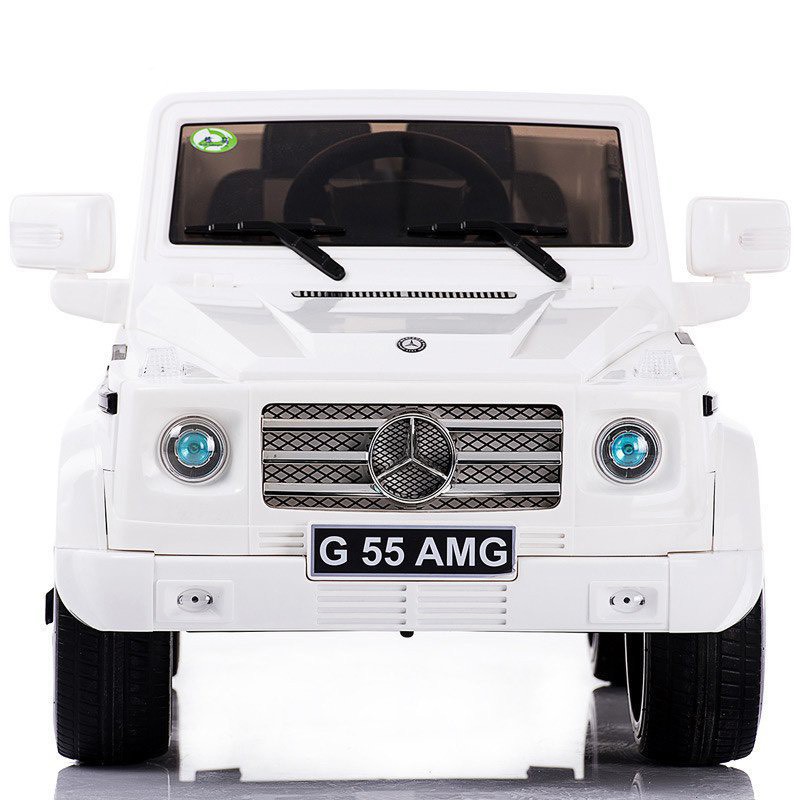 Ô tô xe điện đồ chơi MERCEDES G55 AMG vận động cho bé 2 chỗ 4 động cơ (Đỏ-Đen-Trắng)