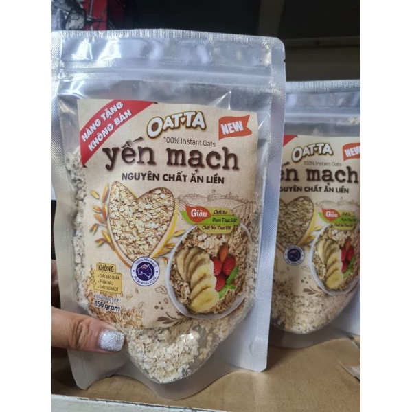 Yến mạch nguyên chất ăn liền Oatta bịch 150g