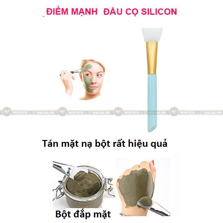 [Q12-HCM-Ship hỏa tốc] Cọ Sillicon Quét Mặt Nạ Cao Cấp - Cọ Quét Mặt Nạ Chất Liệu Silicon Cao Cấp - Màu Hồng