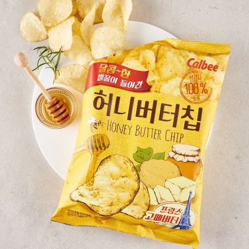 Snack khoai tây bơ mật ong Calbee Hàn Quốc 60g