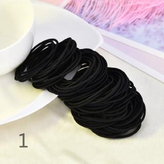 Set 100 dây thun cột tóc co giãn dành cho nữ
