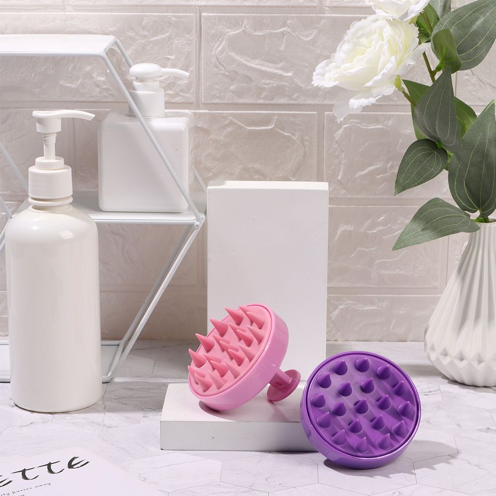 Lược Chải Tóc Mát Xa Da Đầu Bằng Silicon Mềm Nhiều Màu Tùy Chọn