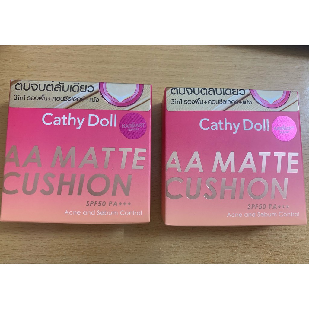 Phấn nước dạng lì Cathy Doll AA Matte Cushion SPF50+++ Acne and Sebum Control 10g che phủ khuyết điểm