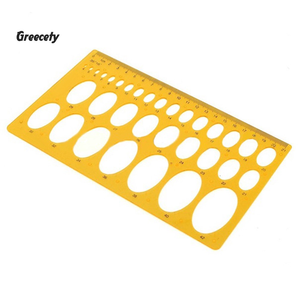 ☀Thước Vẽ Hình Oval / Tròn 21cm / 25cm Chuyên Dụng