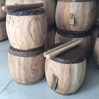Trống đồ chơi (không sơn màu)