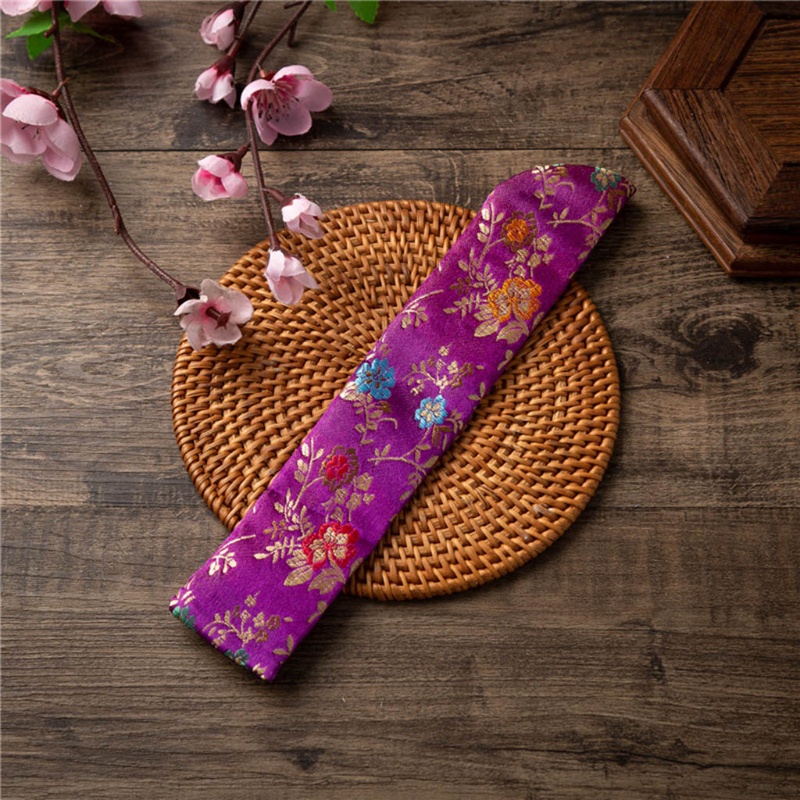 Vỏ Bọc Quạt Cầm Tay Thêu Hoa Phong Cách Vintage