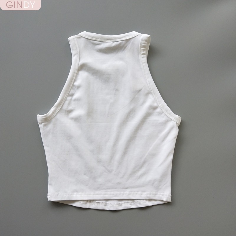 Áo ba lỗ nữ croptop GINDY có hai màu chất vải co giãn A20006