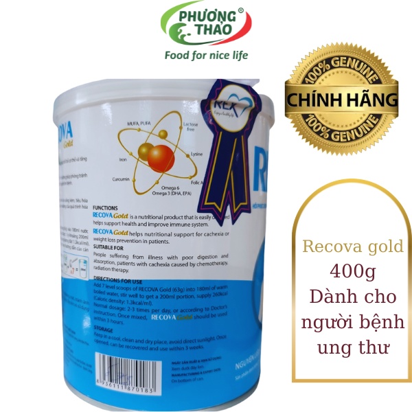 Sữa recova 400g cho bệnh nhân ung thư