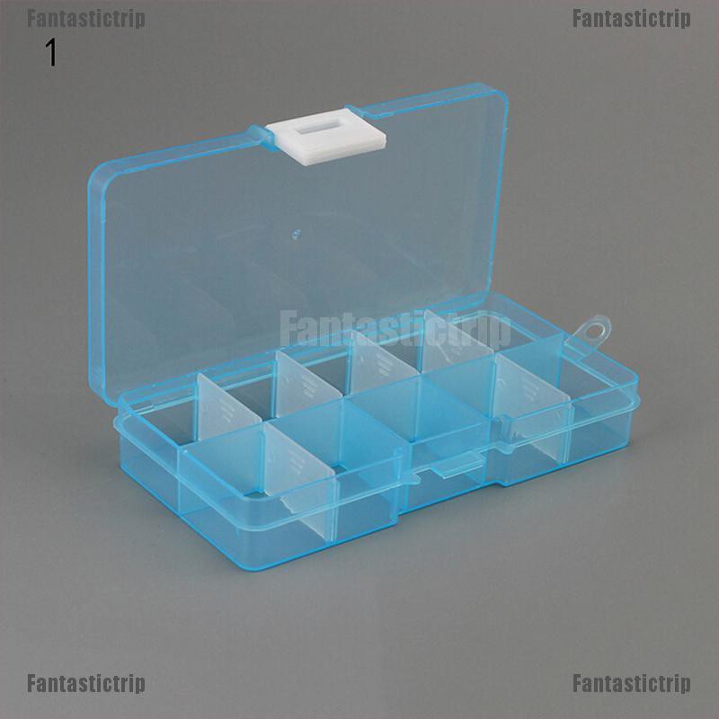 Hộp Nhựa 10 Ngăn Đựng Trang Sức Có Thể Điều Chỉnh