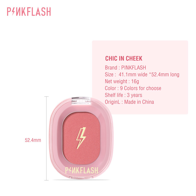 Phấn má hồng dạng kem PINKFLASH màu đào tạo khối trang điểm má hồng