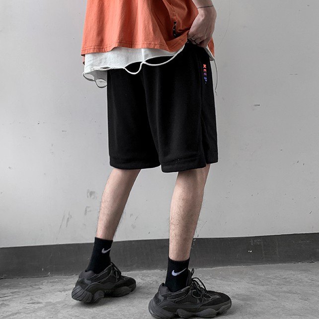 Quần ngắn bóng rổ ống rộng thời trang hè 2021 cho nam